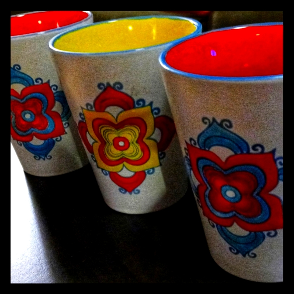 Hand-painted Spectrum® coffee mugs